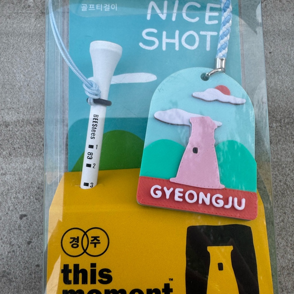 Gyeongju Golf Bag Tag with Tee (from South Korea)